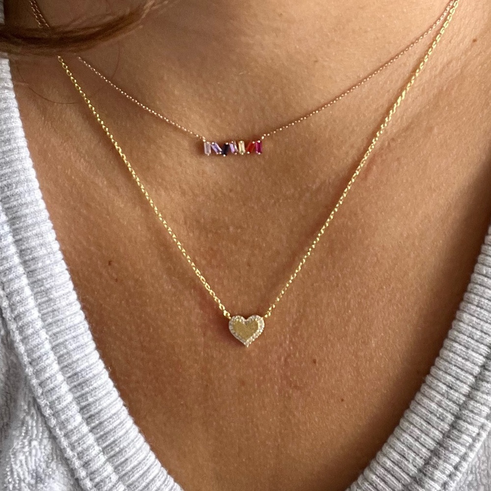 Pave Heart Pendant ♥️